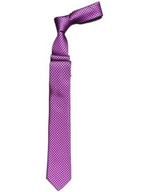Resim Cengiz İnler Izgara Desen Kravat - Lacivert Pembe - Std Lacivert - Pembe 