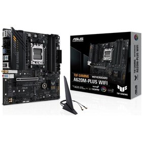 Resim Asus Tuf Gamıng A620m-plus Wıfı, 4xddr5, 2x M.2, Hdmı, 2xdp, Wi-fi 6, Bluetooth V5.3, Am5 Soket Gamıng Anakart 