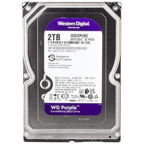 Resim Western Digital Purple Wd22purz 2 Tb Sata 6gb/s 7-24 Güvenlik Harddisk 