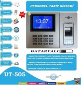 Resim Bataryalı Parmak İzi Kart Okutma Ve Şifre Personel Takip Sistemi 