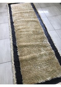 Resim Saray Halı Simli Deri 100X300 Sarı Derili Simli Yolluk 3 Metre ! 