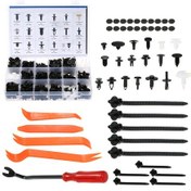 Resim Symbee 435 Adet Otomobil Plastik Fason Klemensi Seti + 4 Adet Panel Çıkarma Aracı - 19 Farklı Boyut - Kaporta, Tampon, Grill Uygulamaları 