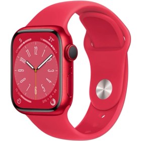 Resim Apple Watch Series 8 Gps 41MM (Product)Red Aluminium Case With (Product)Red Sport Band - Regular MNP73TU/A 
