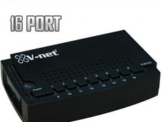 Resim V-net 16 Port 10/100 Fast Ethernet Switch NVS-0116-PB 