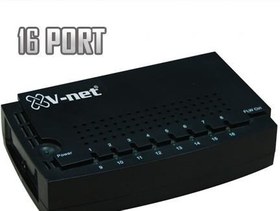 Resim V-net 16 Port 10/100 Fast Ethernet Switch NVS-0116-PB 
