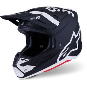 Resim Alpinestars S-M7 Dasher Off-Road Kaskı Siyah Beyaz 