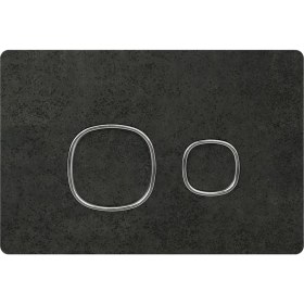 Resim Uniq Gömme Rezervuar Kumanda Paneli Ocean Black Krom 