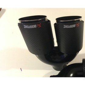 Resim Akrapoviç Egzoz Ucu Çiftli 90 Mm 1 Adet sol Taraf 