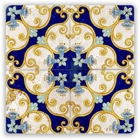 Resim Oscar Stone Decor Doğaltaş Baskılı Bardak Altlığı Tile Desen Dsn122-4 