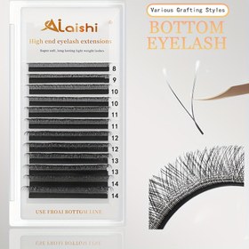 Resim Aiishi 12 Sıra YY Kirpik Uzantıları - 0.07mm Kalın Doğal Stil C/D Kıvrım Karışımı, Salonlar İçin Kirpik Uzantıları, Bitkisel Bazlı Skualen, Uygulaması Kolay ve Tekrar Kullanılabilir, Karışık Uzunluklar 6-15mm 