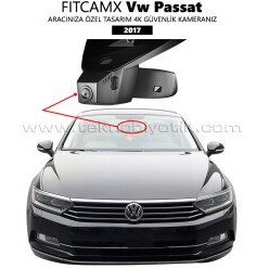 Resim FitCamX - Volkswagen Passat Modele Özel 4K Araç Kamerası (2017) (Model C) (FT-J6179-WP) 