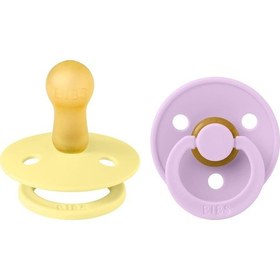 Resim Bibs Colour İkili Kauçuk Emzik-sunshine/violet Sky 6-18 Ay Sarı - Lila 