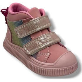 Resim Arzen Bebe 650-26 Simli Deri Sıcak Astar Anatomik Çift Cırtlı Kız Çocuk Bot Pembe Renkli 22-25 Pembe 