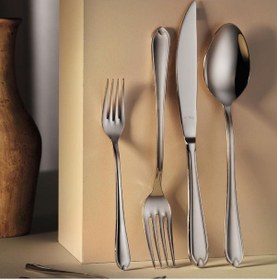 Resim Aryıldız Sandro 84 Parça Çatal Kaşık Bıçak Takımı GÜmüş 