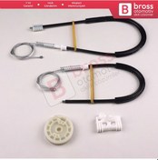 Resim Peugeot 306 1992-2003 4/5 Kapı İçin Ön Sol Cam Kriko Tamir Seti 