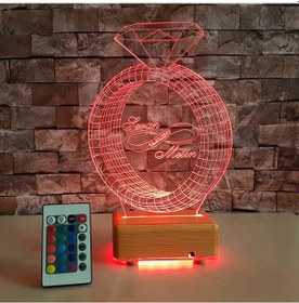 Resim Isimli Lamba Tektaş Yüzük Isimli Gece Lambası Sevgili Hediyesi 