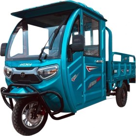 Resim Arora E- 3 Tekerli Kapalı Kabinli Kasalı Elektrikli Motosiklet Mavi 