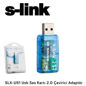 Resim S-Link SLX-U51 USB 2.0 Ses Kartı 