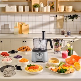 Resim Karaca Mastermaid Power Max 11 In 1 Mutfak Robotu Cool Gray 2500W 