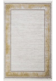 Resim Cool Halı Nora 6210 Hardal Salon Halısı Kesme Halı Yolluk Koridor Halısı Makine Dokuma Yatak Odası Halısı 