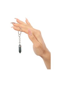 Resim Mystic Energy Doğal Taş Hint Akiği Kadın-Erkek Kolye & Anahtarlık 