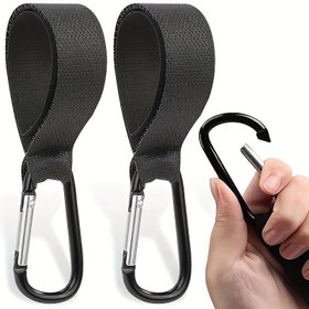 Resim 2 adet Bebek Arabası Kancaları, Ayarlanabilir Evrensel Kancalar, Alışveriş Çantası Saklama Kancaları, Bisiklet, Motosiklet Kancaları Evrensel Kancalar 