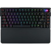 Resim Asus Rog Azoth Extreme NX SNOW/PBT/UK İngilizce RGB Kablosuz Mekanik Oyuncu Klavyesi 