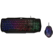Resim İzoly Warkey Z500 Kablolu Led Oyuncu Q Klavye Mouse Set 