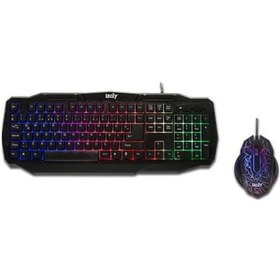 Resim İzoly Warkey Z500 Kablolu Led Oyuncu Q Klavye Mouse Set 