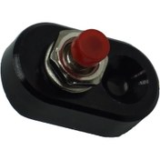 Resim Siyah-evrensel Motosiklet Gidon Alüminyum Alaşımlı Anahtar Korna Far Siyah Ve Gümüş Kavrama Anahtarı 