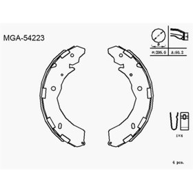 Resim MGA 54223 Kampana Balata L200 06- / Legacy 009- Outback 09- / D-Max 12- 300×50 