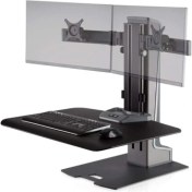 Resim Winston Winston-E WNSTE-2-270 Motorlu Masaüstü Monitör Standı (Çift Monitör) 