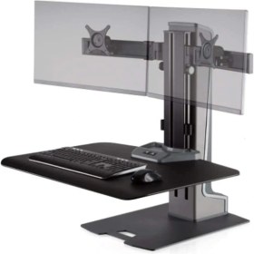 Resim Winston Winston-E WNSTE-2-270 Motorlu Masaüstü Monitör Standı (Çift Monitör) 