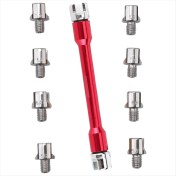 Resim Gcp Like Motosiklet Kolu Konuştu Anahtarı Cnc Ingiliz Anahtarı Takımı 5.0-6.8 Uzunluk 93MM/3.7 In Çoğu Motosiklet Lastiği Tamir Anahtarı Kırmızı (Yurt Dışından) 