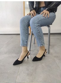Resim Tarzbu Lks İnce Topuklu Sivri Burun Siyah Abiye Ayakkabı Siyah 