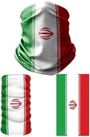 Resim e taktik Multifunctional Flag of Iran Seamless UV+Face Mask Headband Bandana Do Rag Hairband 