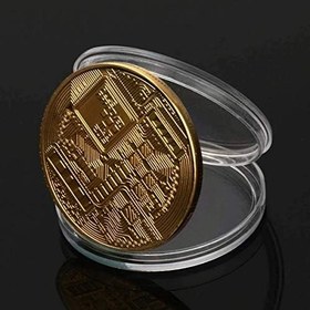 Resim BUFFER® Bitcoin Madeni Hatıra Parası Madeni Bitcoin Hediye Sikke Para 