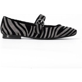 Resim Zebra Babet Kadın 91e4 Frau Velvettecfloc Çok Renkli 