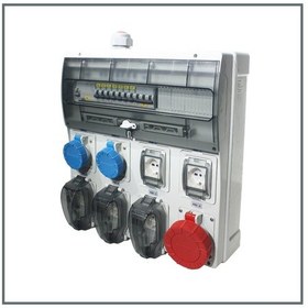 Resim Novsen Ip66 Kombinasyon Panosu 5ad. Schuko, 2 Ad. 3x16a, 1ad. 5x32a 