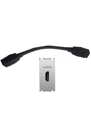 Resim Panasonic Viko Modüler Metalik Beyaz Hdmı Konnektör Alt+kapak 1m - Wvtt14794mw-tr 