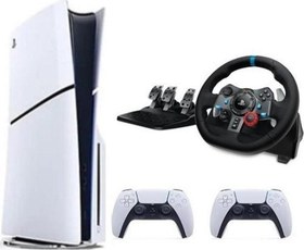 Resim Playstation 5 Slim Cd'li Edition + 2. Dualsense + G29 Driving Force Yarış Direksiyonu 