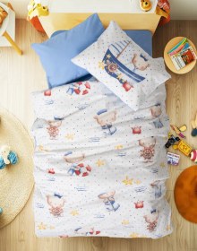 Resim Cottonbox Bebek Nevresim Takımı Seaman Mavi 