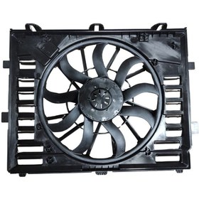 Resim Volkswagen Touareg Porsche Cayenne 3.0 V6 TDI TSI 3.6 V6 FSI 2010 Sonrası Fan Motoru Seti 517 Mm 4 Fişli 600W 9 Kanat 