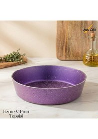 Resim 26 Cm Granit Ezme V Fırın Tepsisi - Violet Violet 