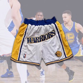 Resim 1996 Golden State Warriors Basketbol Şortu - M / Beyaz 