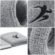 Resim Açık Spor Ter Emici Erkekler Kadınlar İçin Nefes Alabilir Bileklikler, Spor Salonu Koşu Fitness Tenis için Yumuşak Yüksek Elastik Ter Bantları 