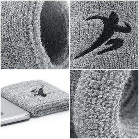 Resim Açık Spor Ter Emici Erkekler Kadınlar İçin Nefes Alabilir Bileklikler, Spor Salonu Koşu Fitness Tenis için Yumuşak Yüksek Elastik Ter Bantları 