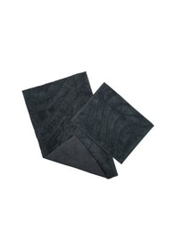 Resim Fialka Banyo Paspas 2'li Dalgalı Desenli Antrasit 