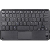 Resim Kablosuz Bt 3.0 Klavye 59 Tuşlu Ultra İnce Mini Bt Klavye Dokunmatik Yüzey Desteği Android Windows İ 