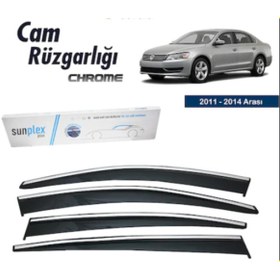 Resim Sunflex Volksvagen Passat B7 Kasa Kromlu Cam Rüzgarlık Ön Ve Arka Set- 4lü 